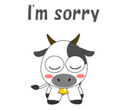 Conversation with cow English sticker #5433959