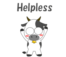 Conversation with cow English sticker #5433960