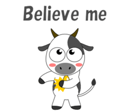 Conversation with cow English sticker #5433961