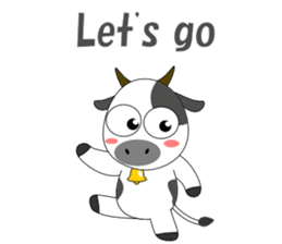 Conversation with cow English sticker #5433963