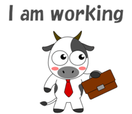 Conversation with cow English sticker #5433964