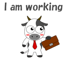 Conversation with cow English sticker #5433964