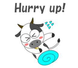 Conversation with cow English sticker #5433966