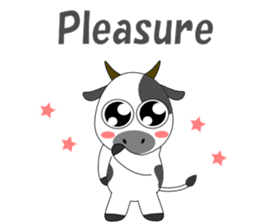 Conversation with cow English sticker #5433967
