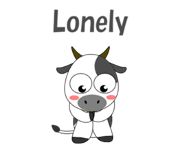 Conversation with cow English sticker #5433968