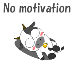 Conversation with cow English sticker #5433969