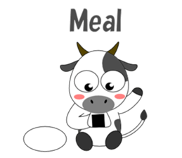 Conversation with cow English sticker #5433970