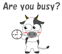 Conversation with cow English sticker #5433973