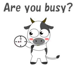 Conversation with cow English sticker #5433973