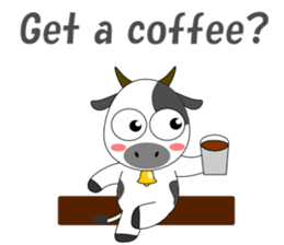 Conversation with cow English sticker #5433974