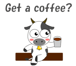 Conversation with cow English sticker #5433974