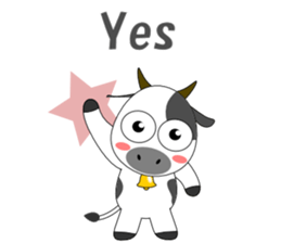 Conversation with cow English sticker #5433977