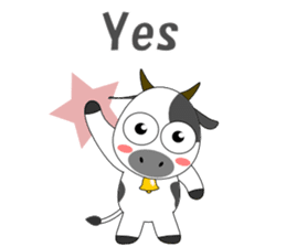 Conversation with cow English sticker #5433977