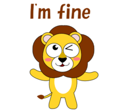 Conversation with Lion English sticker #5434103