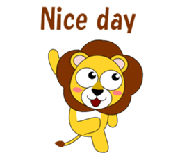 Conversation with Lion English sticker #5434104