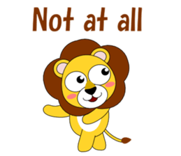 Conversation with Lion English sticker #5434109