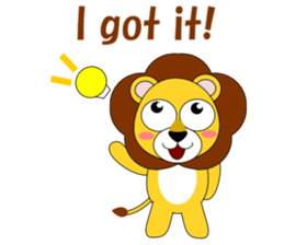 Conversation with Lion English sticker #5434116