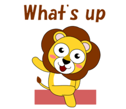 Conversation with Lion English sticker #5434125