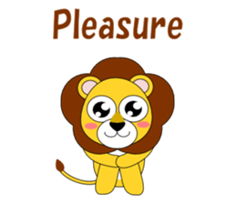 Conversation with Lion English sticker #5434130