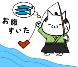 Cat-Samurai sticker #5434310
