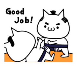 Cat-Samurai sticker #5434318