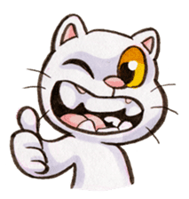 Day in the life of Yappy Cat sticker #5434639