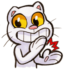 Day in the life of Yappy Cat sticker #5434640