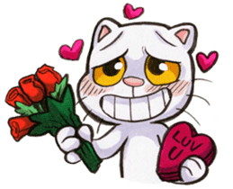 Day in the life of Yappy Cat sticker #5434644