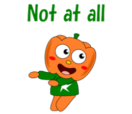 Conversation with pumpkin English sticker #5434744