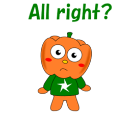 Conversation with pumpkin English sticker #5434749