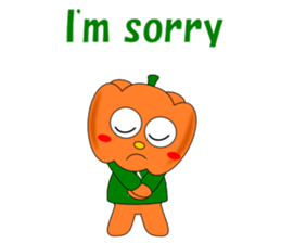 Conversation with pumpkin English sticker #5434751