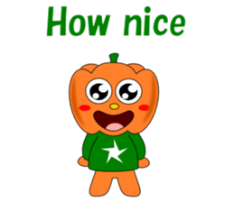 Conversation with pumpkin English sticker #5434758
