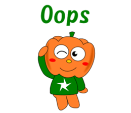 Conversation with pumpkin English sticker #5434760