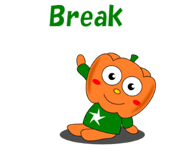 Conversation with pumpkin English sticker #5434764