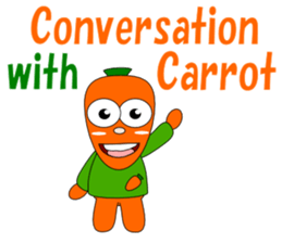Conversation with carrot English sticker #5435420