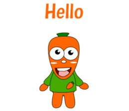 Conversation with carrot English sticker #5435422