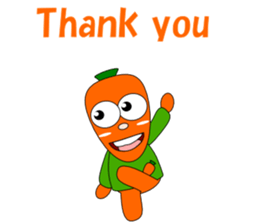 Conversation with carrot English sticker #5435423