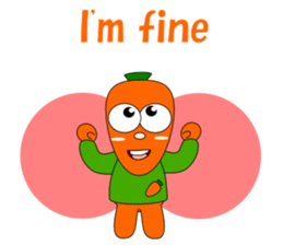 Conversation with carrot English sticker #5435427