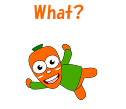 Conversation with carrot English sticker #5435431