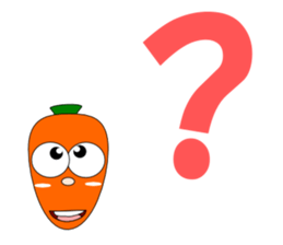 Conversation with carrot English sticker #5435434