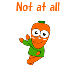 Conversation with carrot English sticker #5435437