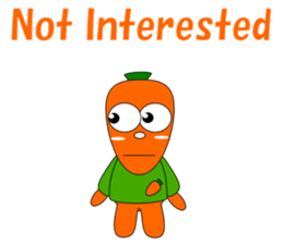 Conversation with carrot English sticker #5435439