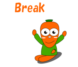 Conversation with carrot English sticker #5435446