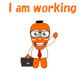 Conversation with carrot English sticker #5435448