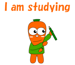Conversation with carrot English sticker #5435449