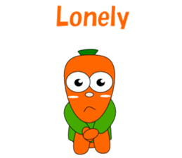 Conversation with carrot English sticker #5435450