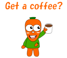 Conversation with carrot English sticker #5435457