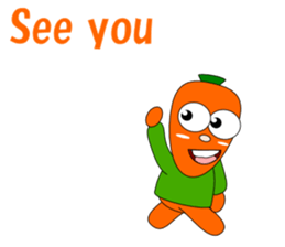 Conversation with carrot English sticker #5435459