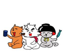 White dog AYA-MARU sticker #5436058