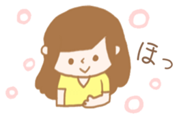 Pregnant woman & Baby of the stomach sticker #5436509